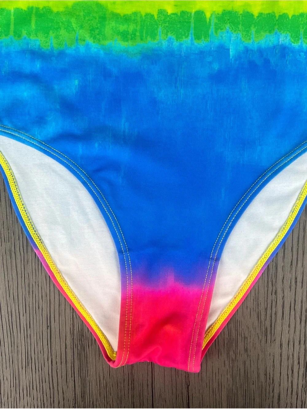 Stella McCartney Kids Rainbow Girls Swimsuit, Size 10